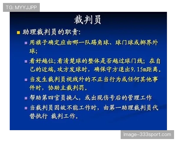 足球中不当行为的判罚标准及裁判执行规则解析