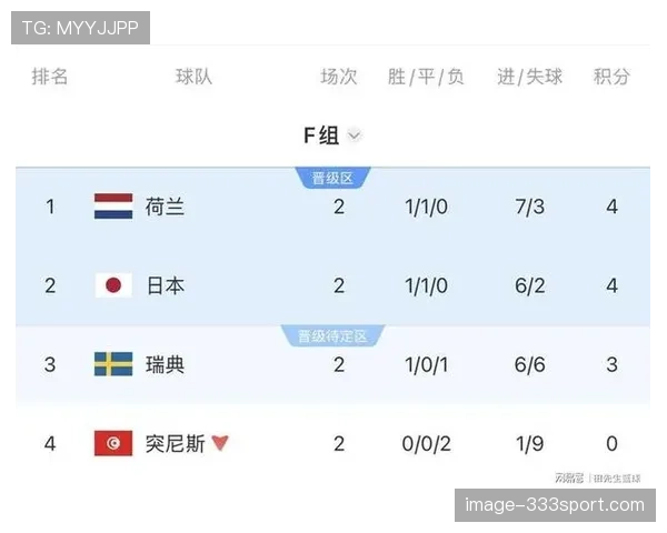 荷兰末轮赢球：世界杯F组榜首位置确定